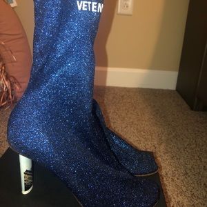 Vetements Blue Sock Bootie
